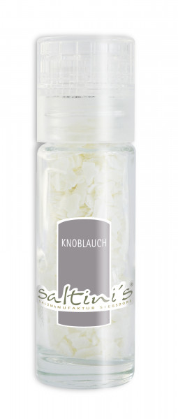 Taschenmühle mit 20g Saltini's Bio-Knoblauch
